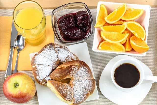 breakfast hotel, continental, tray, coffee, jam, croissants, apple, orange juice, travel, delegation, trip, accommodation, luxury, rest, alimentation, healthy, tasty, knife, caffeine, morning, in advance, hotel, guesthouse, hotel, hotel, hotel, hotel, hotel
